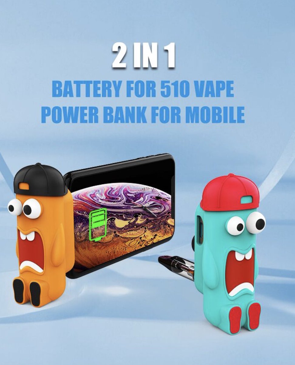 Relaxotech's tweet image. Binoo 3000mah vape battery，2 in 1 For Vape and For Mobile . For 510 Cartridges.#510battery #cbdbattery #vapebattery #510cartsbattery #cbdtexas #allceramiccartrige 
#delta8vape #thcoil #oklahama #cbdvapes #cbdohio #delta8oil #distillated #concentratevaperizor #510battery
