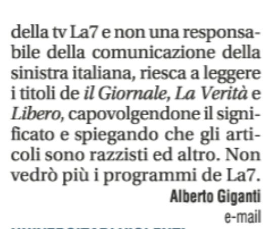 'Costretto a seguire' - Da chi di grazia? Chi può essere così crudele? Banditi forse? Gente senza scrupoli che s'impossessa del telecomando e sottopone il povero spettatore alla cura Ludwig? Ma roba da matti. Il Giornale, pag 20/21 #rassegnastampa