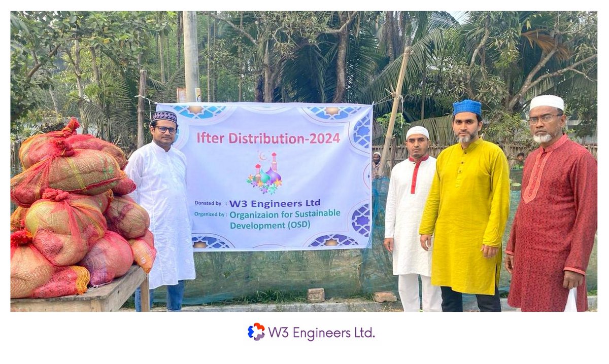 w3engineers's tweet image. W3 Family, with the Organization for Sustainable Development, has joyfully provided essential Ramadan items to those in need, aiming to bring smiles and support to our community. 
#W3Engineers #Ramadan #GivingBack #CommunitySupport #RamadanKareem