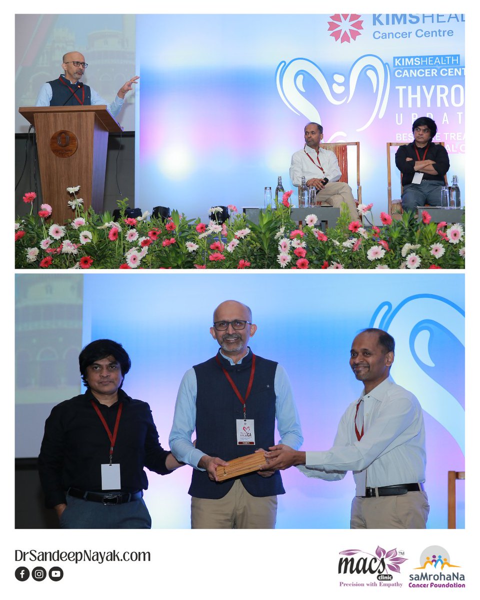 sandeepnayakp's tweet image. "Grateful for the opportunity to speak at the thyroid cancer workshop by KIMS Hospital, Trivandrum. Thanks to the team for organizing such an insightful event. These discussions drive breakthroughs in cancer research. Proud to contribute! #KIMSHospital #DrSandeepNayak"