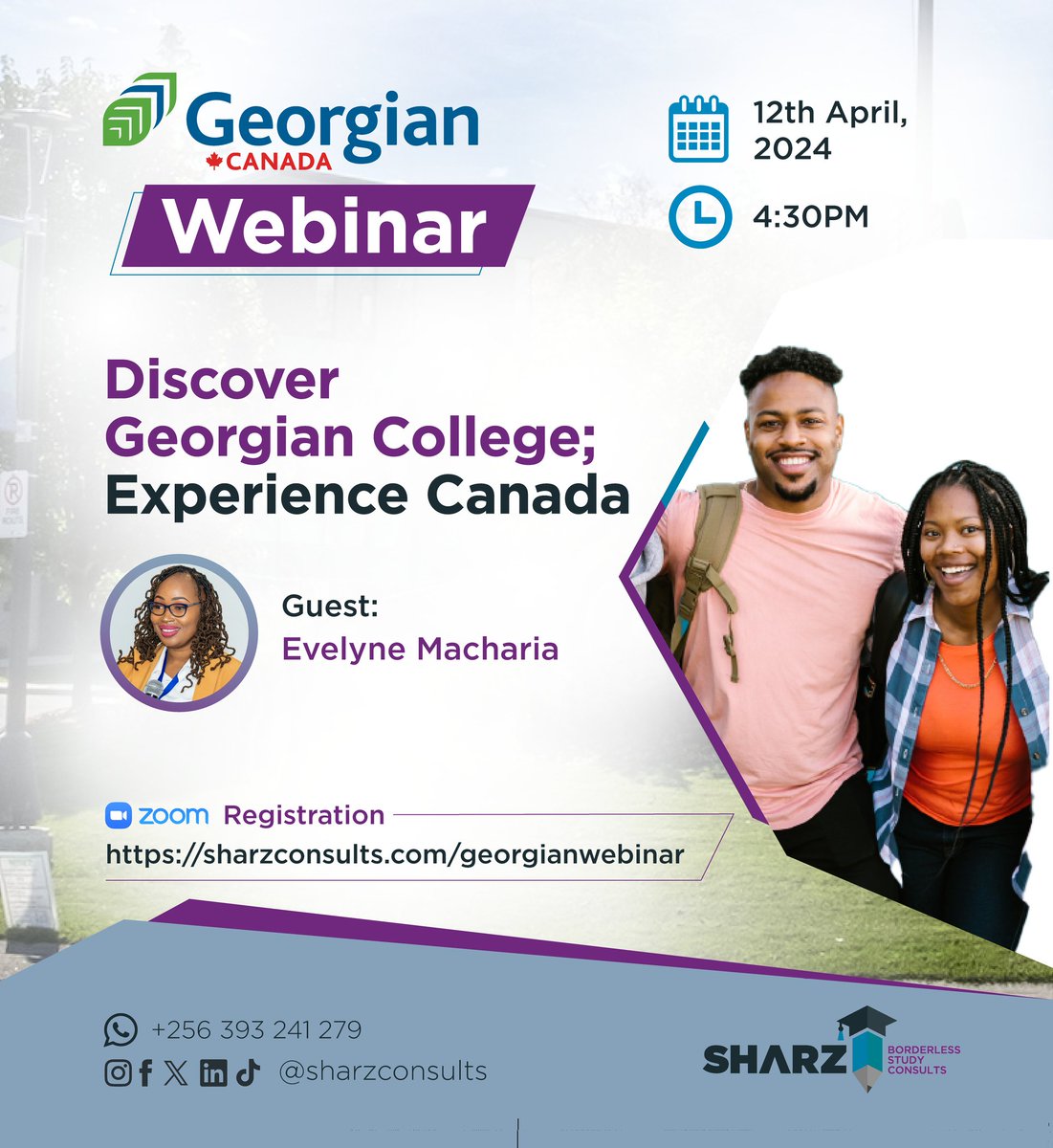 PREPARE TO STUDY IN CANADA! Register for @georgiancollege exclusive webinar and gain valuable insights into programs, student life & other opportunities from Evelyne Macharia, @georgiancollege's Regional Advisor - Africa. 🗓️: Friday, 12th Apr 2024 🕐: 4:30 PM 🔗: Zoom…