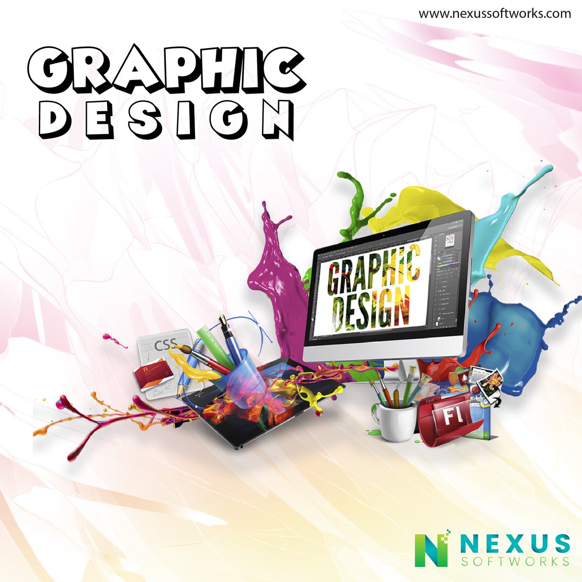 Graphic designers typically use software such as Adobe Photoshop, Illustrator, and InDesign to create their designs, although there are many other tools and resources available.
.
.
#nexussoftworks #designideas #graphicdesign #adobephotoshop #designing 🎨🪈🎯