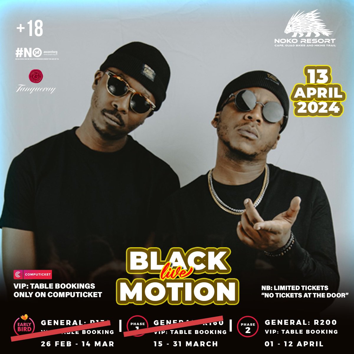 🗓 13 April 2024 •• Do you have your ticket yet! 

O ska Kwa bare ne go le monate! 

🎟️ Tickets are now available: computicket-boxoffice.com/e/noko-resort-… 

Noko Resort, not just a place, it’s a Feeling, Lifestyle! 

#BestBushHangout 
#DayTimeVibes ☀️ 
#FetaKamoNoko 
#BushExperience