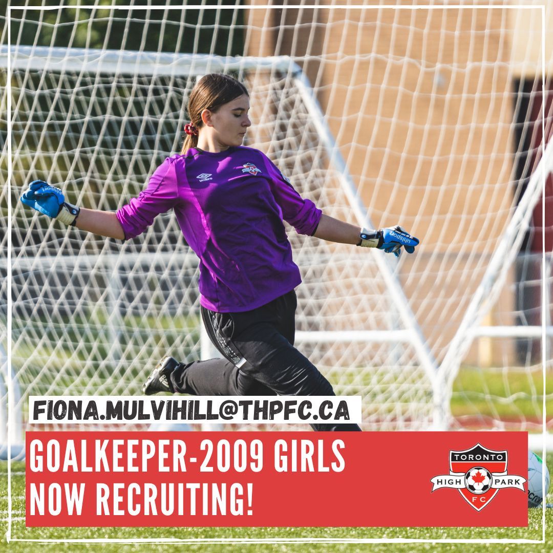 🚨GOALKEEPER WANTED!🚨 Our 2009 girls' soccer team is on the hunt for a skilled keeper to join our squad! 🧤 If you're passionate about the game and ready to be a key player, reach out to Coach Fiona at fiona.mulvihill@thpfc.ca! 📧 Let's make this season unforgettable! #THPFC