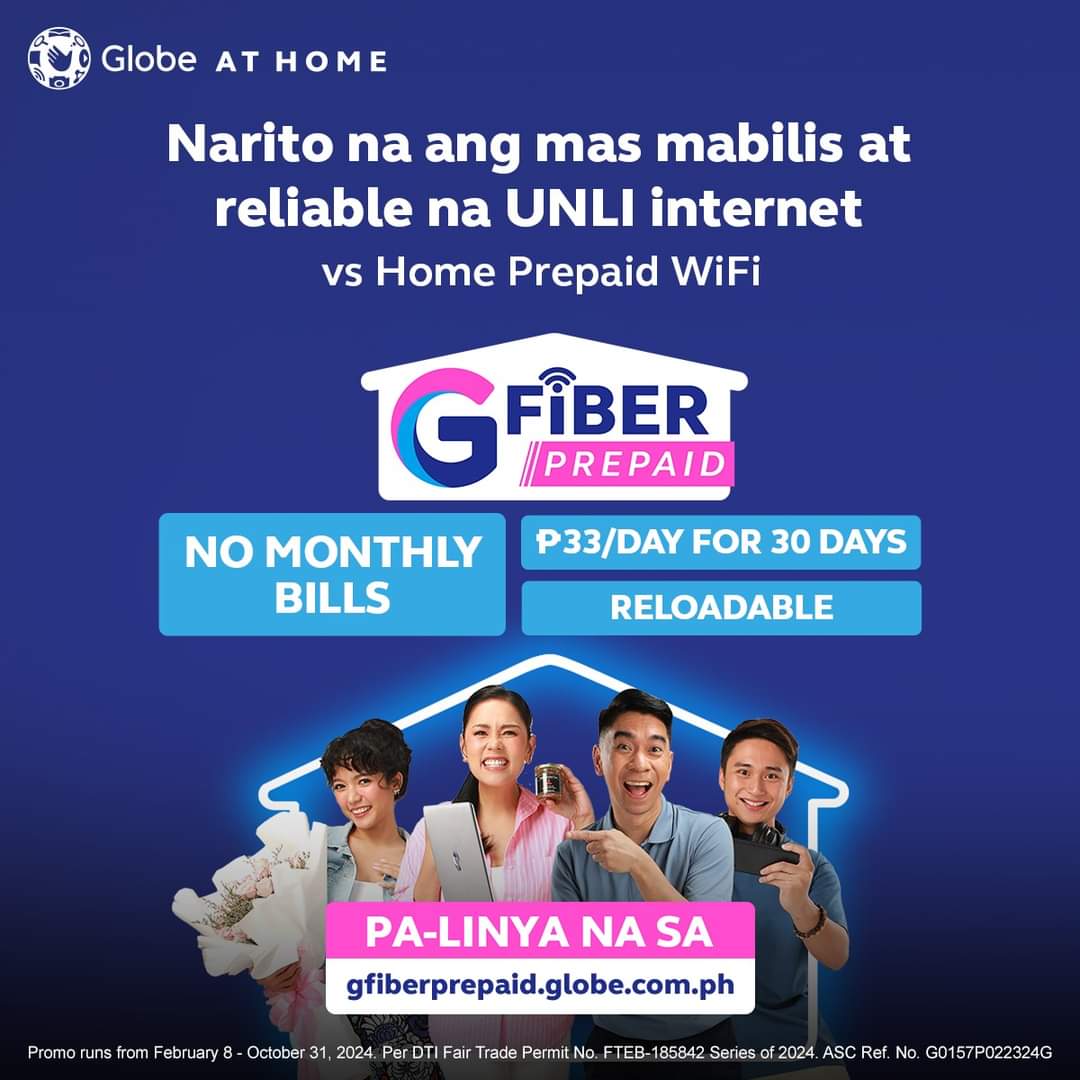 QuinnJam_1111's tweet photo. Forever Work From Home? Flexible work schedule? Wow, dream work setup achieved 🤩 pero dapat reliable ang Internet mo...
Kaya Mo Now ang mas pinabilis na UNLI internet with GFiber Prepaid! 

#GlobeGFiber #GFiberPrepaid #reloadable #fiberinternet https://t.co/nFEkYVO0Ly