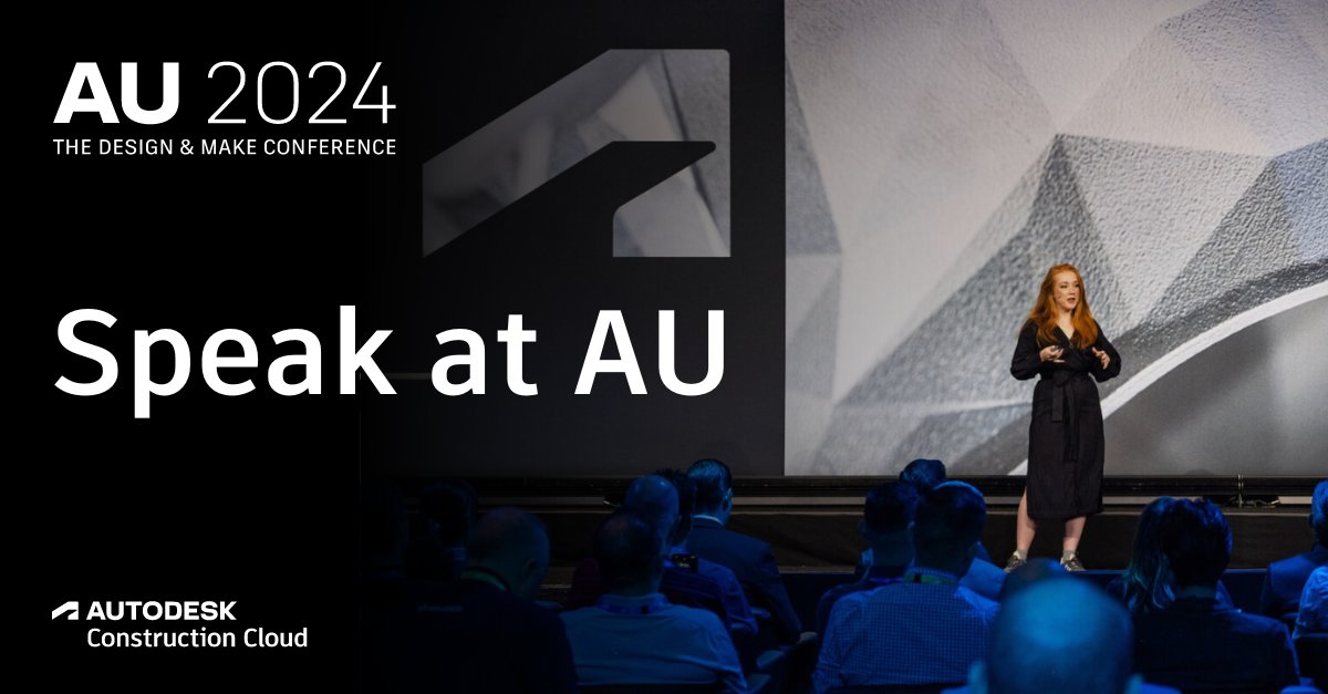 It's time! 🚀 Call for Proposals for #AU2024: The Design & Make Conference is now open. 

Share your story of innovation, sustainability, and technological breakthroughs. #CallForProposals

Submit your proposal now → autode.sk/3TGclu1