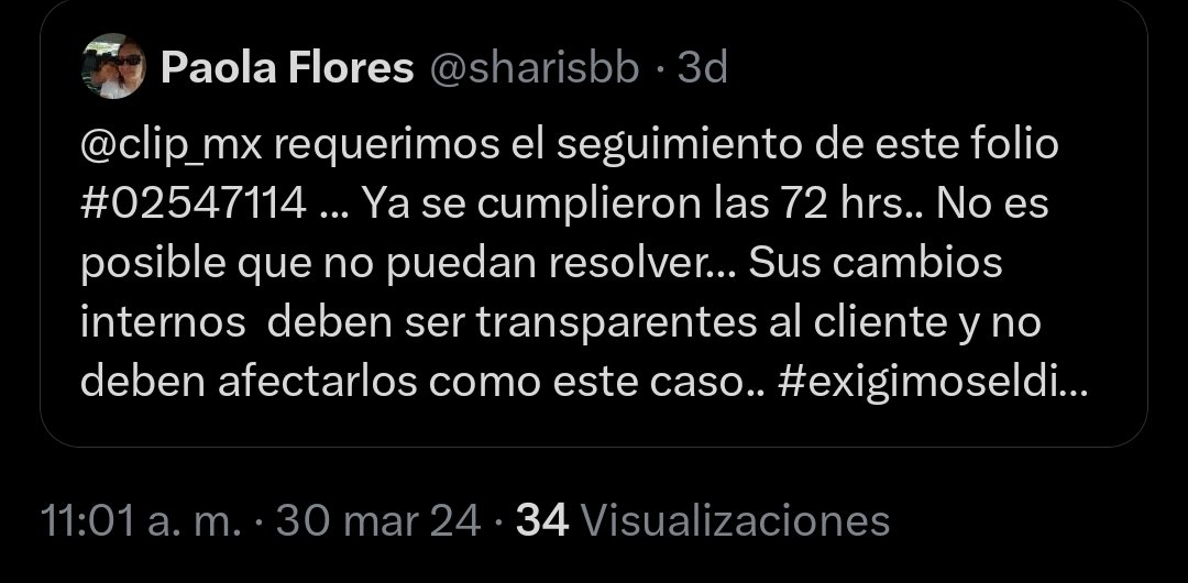 sharisbb's tweet photo. @CondusefMX  su apoyo .. ya que nos tienen retenido un dinero y no nos han resuelto . Ya va para una semana... https://t.co/t99UXZYQTk