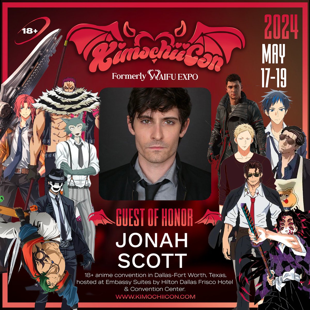 ❤️‍🔥 GUEST ANNOUCEMENT ❤️‍🔥 Jonah Scott is a Voice Actor, Singer and Twitch Streamer from Los Angeles. Jonah has provided his 'Leading Man' voice to many video games and serials including Netflix's BEASTARS, Dying Light 2, Attack on Titan, JoJo's Bizarre Adventure and more!