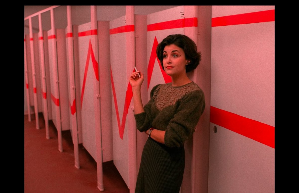 Andy_Hazel's tweet photo. Absolutely LOVE this nod to #TwinPeaks in the new season of @Netflix's Heartbreak High. Teenage detectives conspiring in high school bathrooms. https://t.co/RK5abcHuAu