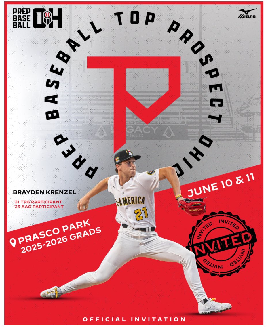 Thank you <a href="/PrepBaseballOH/">Prep Baseball Ohio</a> <a href="/weldyprep/">Kyle Weldon</a> for the invitation to the Ohio Top Prospect Games. It’s truly an honor and I am grateful for the opportunity! 
<a href="/ArchboldBasebal/">Archbold Baseball ⚡️⚾️</a> <a href="/OEBbaseball/">Ohio Elite Baseball</a>