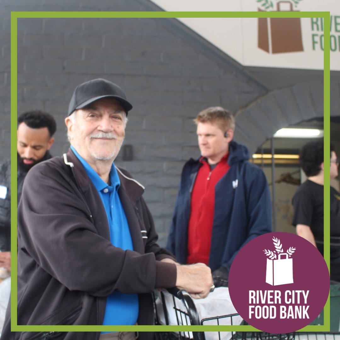 Because of YOU this senior enjoyed healthy groceries!
At River City Food Bank, our volunteers and guests create a beautiful connection grounded in compassion and respect. 
Consider a donation today to help seniors in need.
Donate here: rivercityfoodbank.org/waystogive