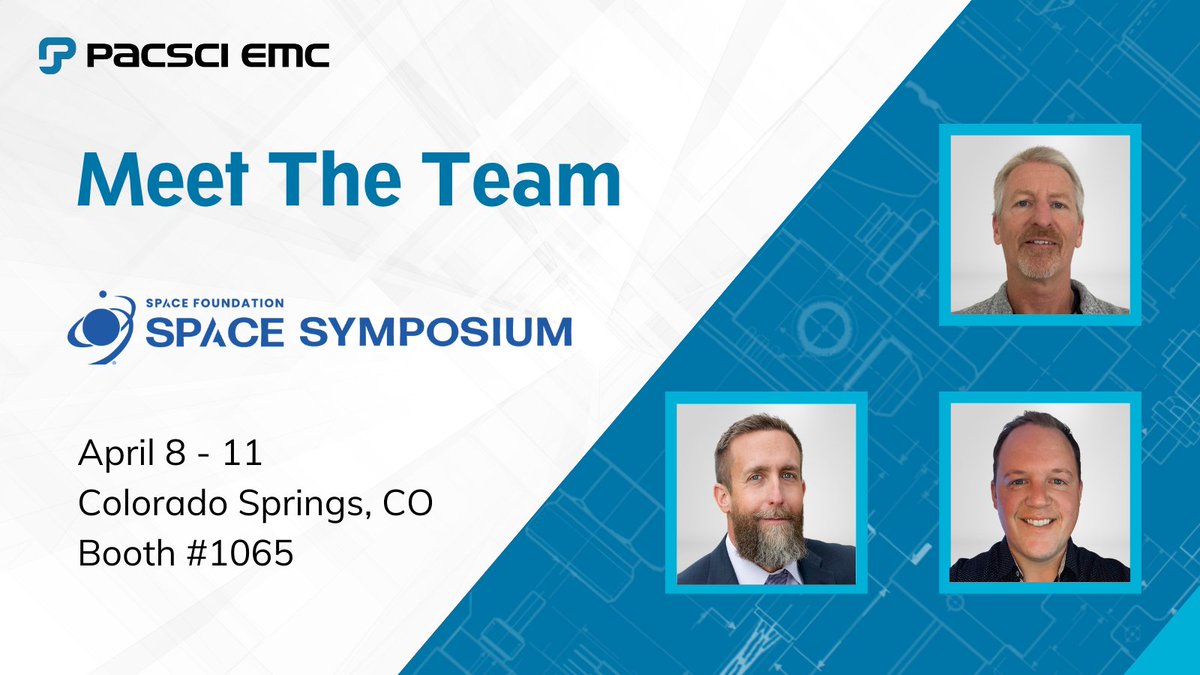 6 DAYS AWAY! Join the PacSci EMC team at Space Symposium, Booth #1065, and see a demo of our SEA™ Technology. 

#SpaceSymposium #39Space #millisecondsmatter #PacSciEMC