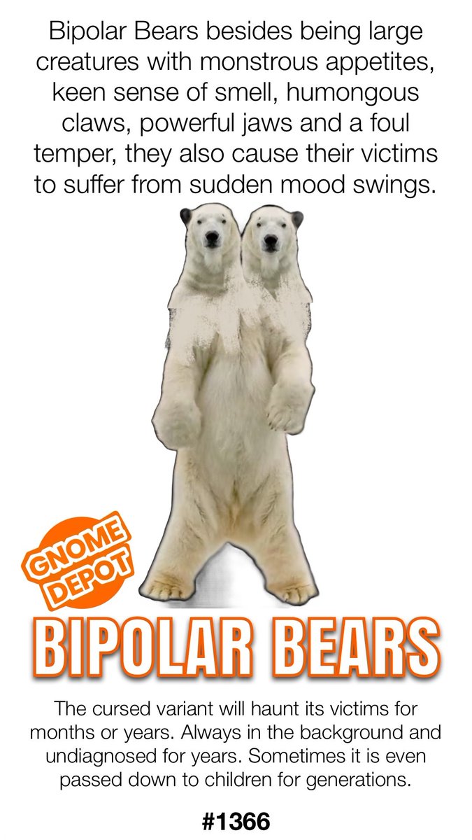 Bipolar Bears #gnomedepot #magicitems