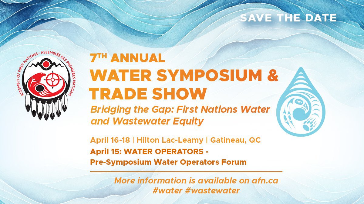 We’re two weeks away from the AFN 7th Annual Water Symposium and Trade Show! Have you registered for the event yet? Don’t miss out on this important event focusing on important water-related issues facing First Nations. Register now to secure your spot! ow.ly/wvsr50R78hQ.