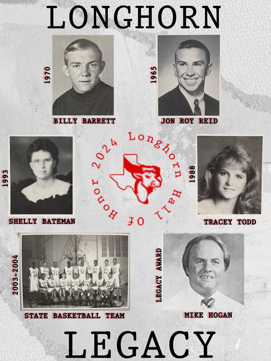 Mark your calendars for Saturday April 13 @ 1 pm - 2024 Longhorn Legacy Hall of Fame Inductions - CHHS Performing Arts Center- Congratulations to all the inductees #TTHL @cedarhillisd @RecruitTheHill1 @TheHillTTHLFB @LadyHornsTrack @LonhornSpeed