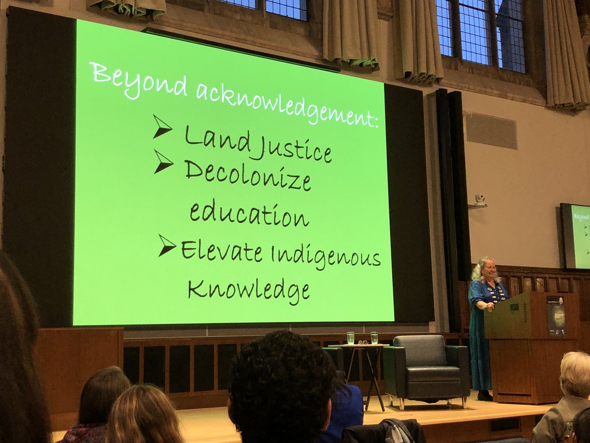 Wonderful lecture with Robin Wall Kimmerer tonight at Princeton. She calls for dismantling the dominant paradigm that views humans as distinct from the rest of nature and a shift towards Indigenous relationality: recognizing the more-than-human world as kin.