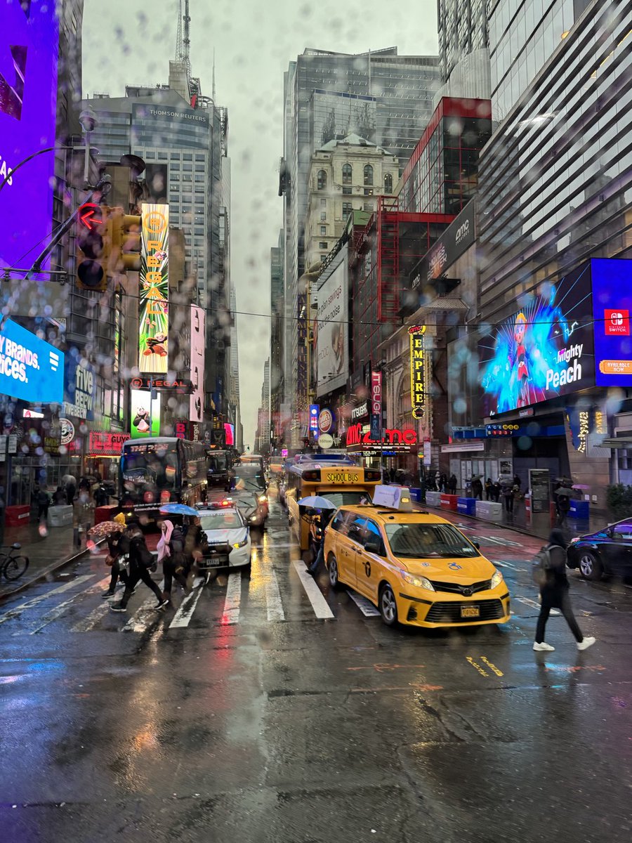 Rainy evening in New York.