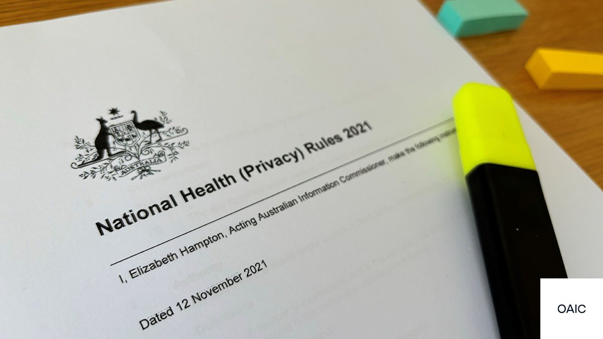 We’re reviewing the National Health (Privacy) Rules 2021 to ensure they remain fit for purpose. We’re seeking submissions from interested individuals, government agencies and organisations on the new draft rules. Find out more and have your say: oaic.gov.au/engage-with-us…