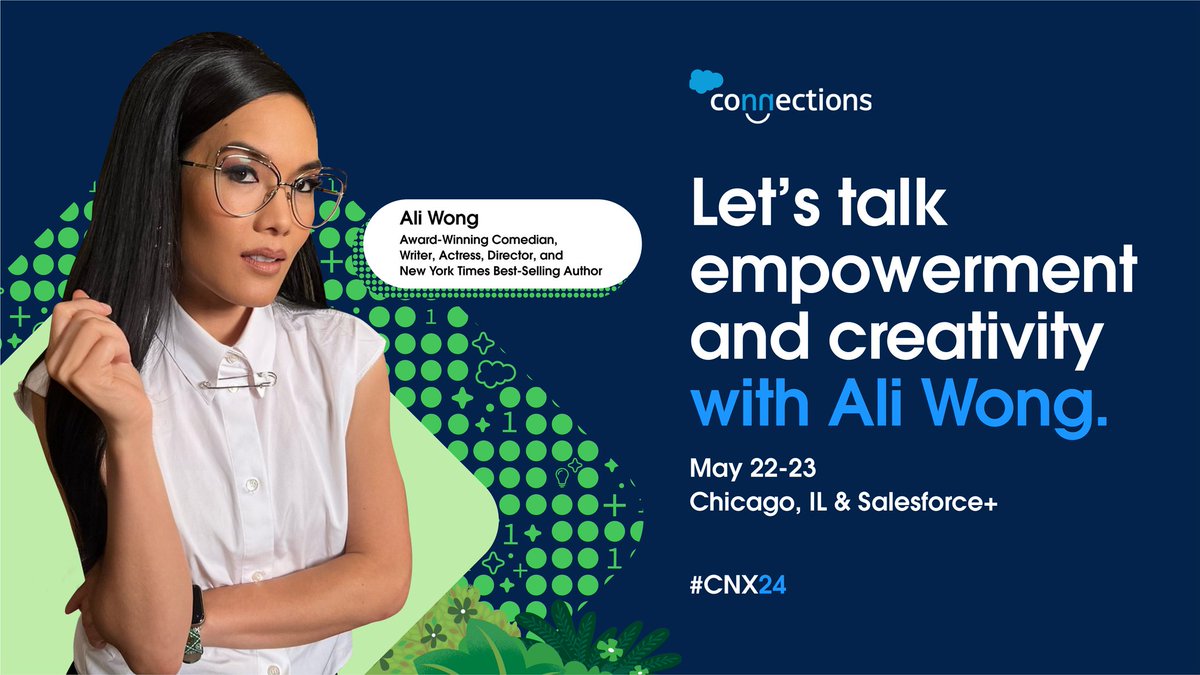 Join us for an exclusive conversation with Ali Wong at #CNX24. Get inspired as she shares her insights on how you can advocate for inclusion, creativity, and empowerment in your workplace. Secure your spot now and save $300: sforce.co/49ctEcP