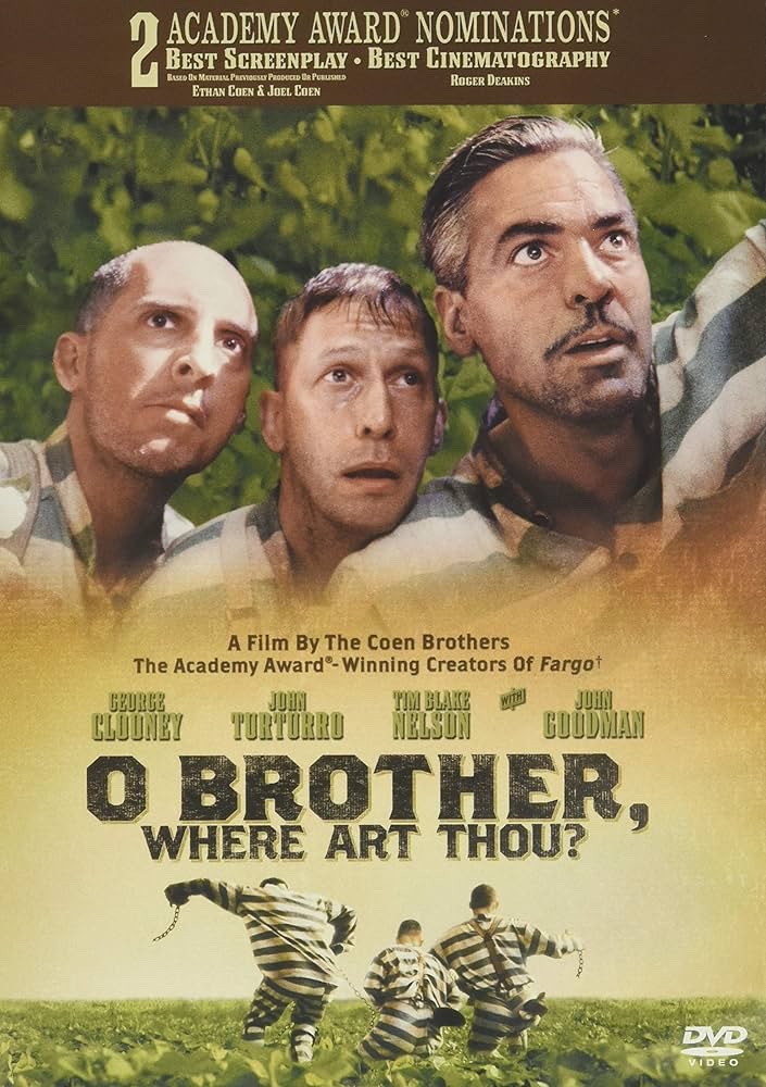 Back to my #CoenBrothers marathon!!  Up next their first musical with O Brother Where Art Thou? 
#GeorgeClooney