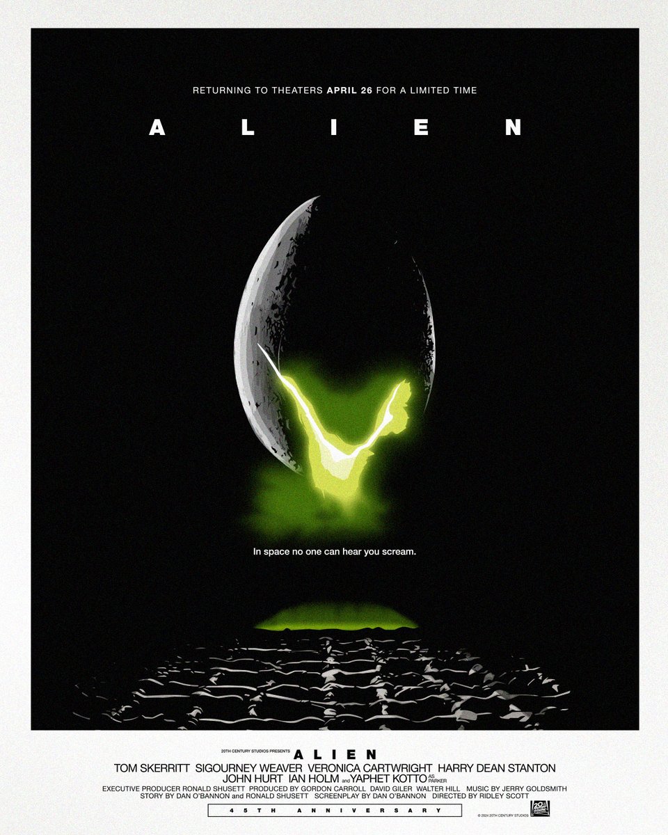 In space no one can hear you scream. #Alien returns to theaters for a limited time, starting April 26.