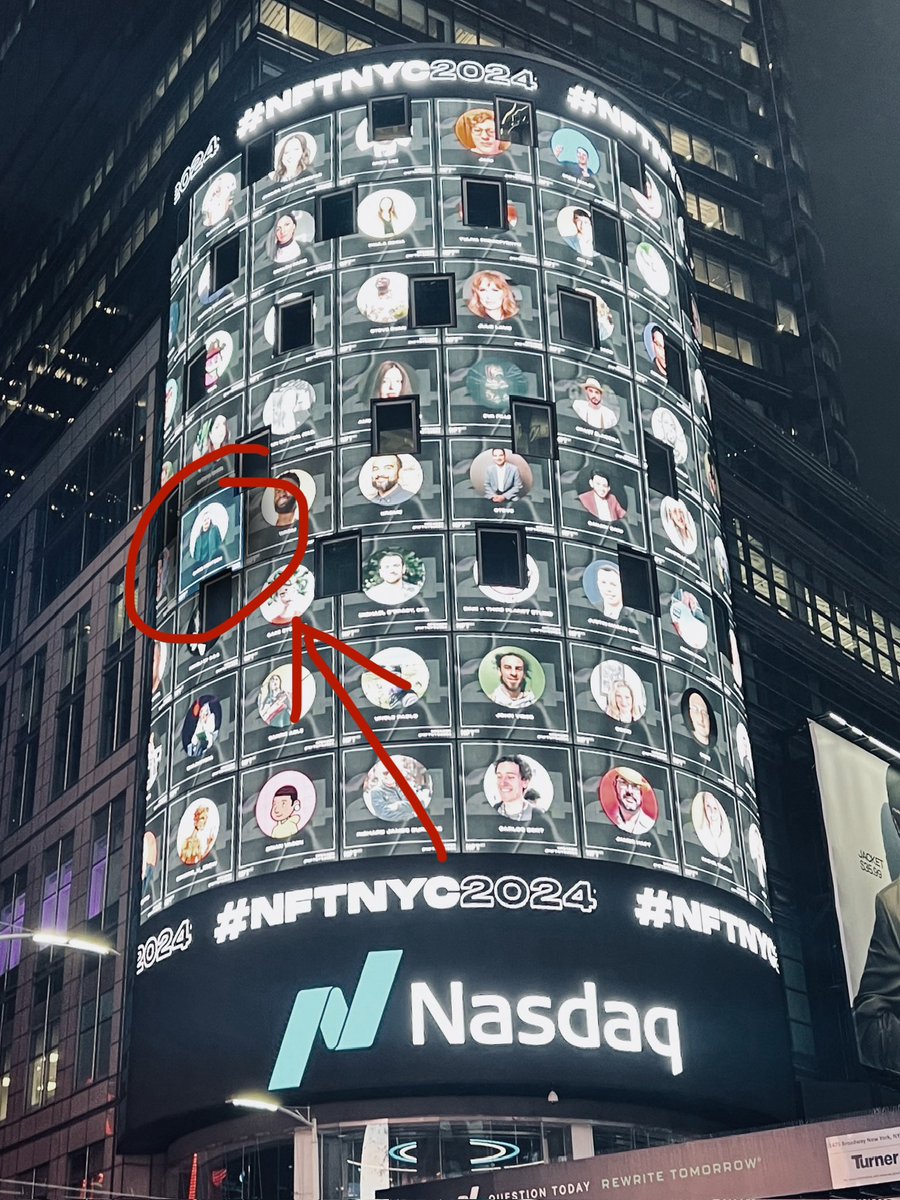 2 Seconds of fame at time square #NFTNYC2024 <a href="/NFT_NYC/">NFT.NYC</a> 

Happy to be around my Avatarzzz  #NFTCommunity and so much looking forward for the next days 🥷🥷