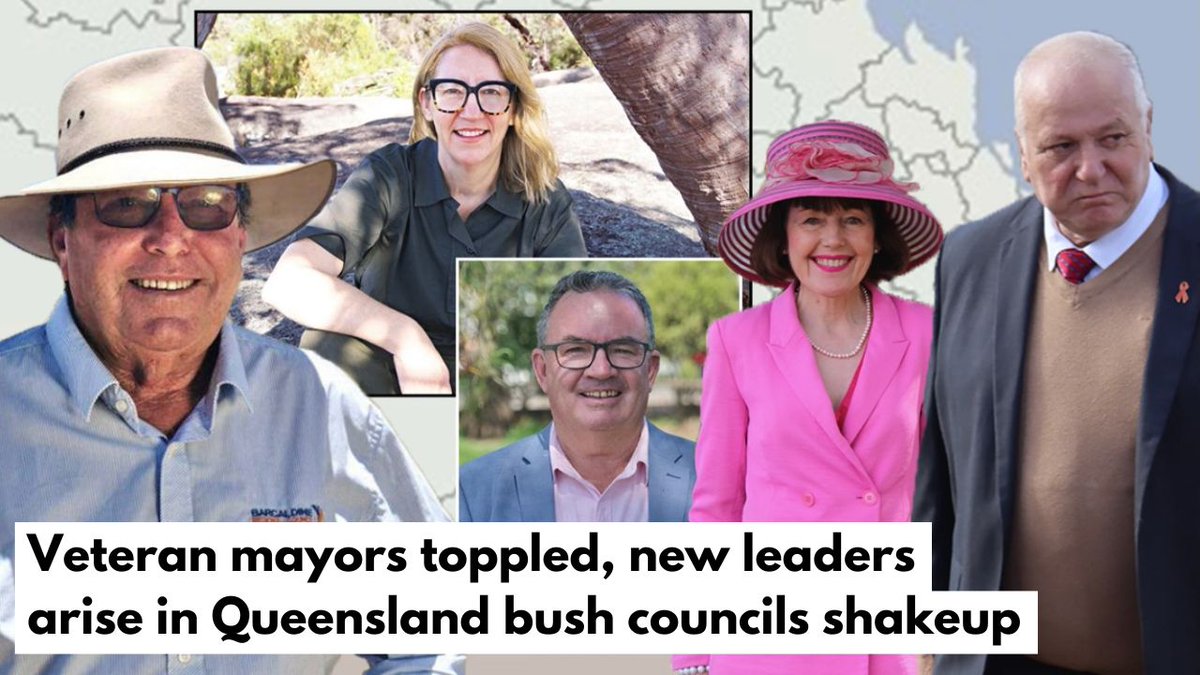 A changing of the guard is underway in Queensland local governments of the west, with virtually all council election results now declared. MORE 👉 bit.ly/3vyIEDj #qldpol #councilelections #localgovernment