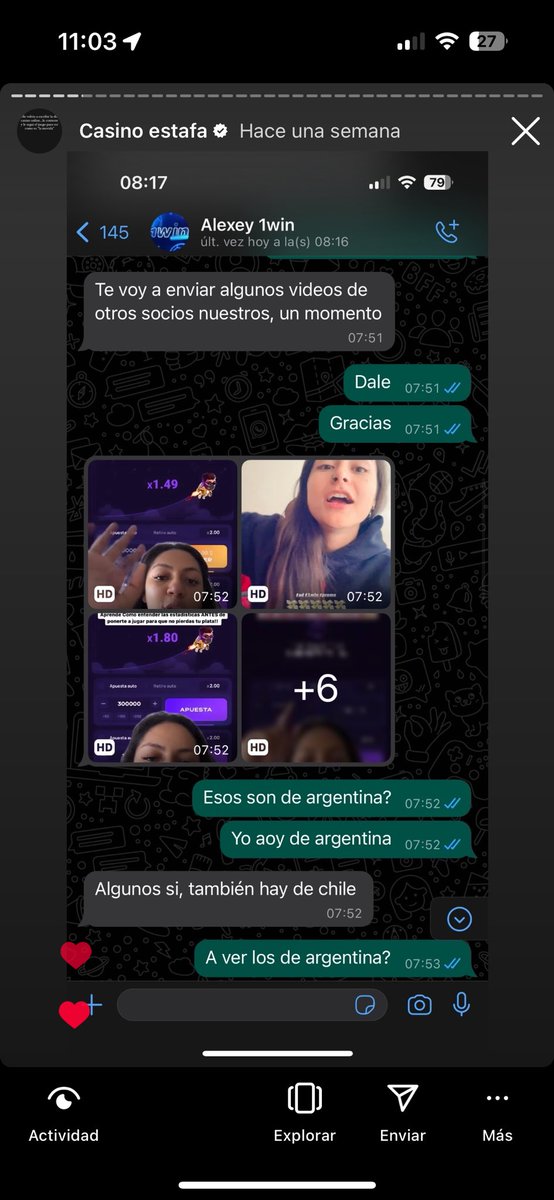 Les dejo un compilado de mis historias de todo lo que estuve investigando de como funcionan los casinos TRUCHOS online y como famosos lucran con la perdida de su "comunidad"