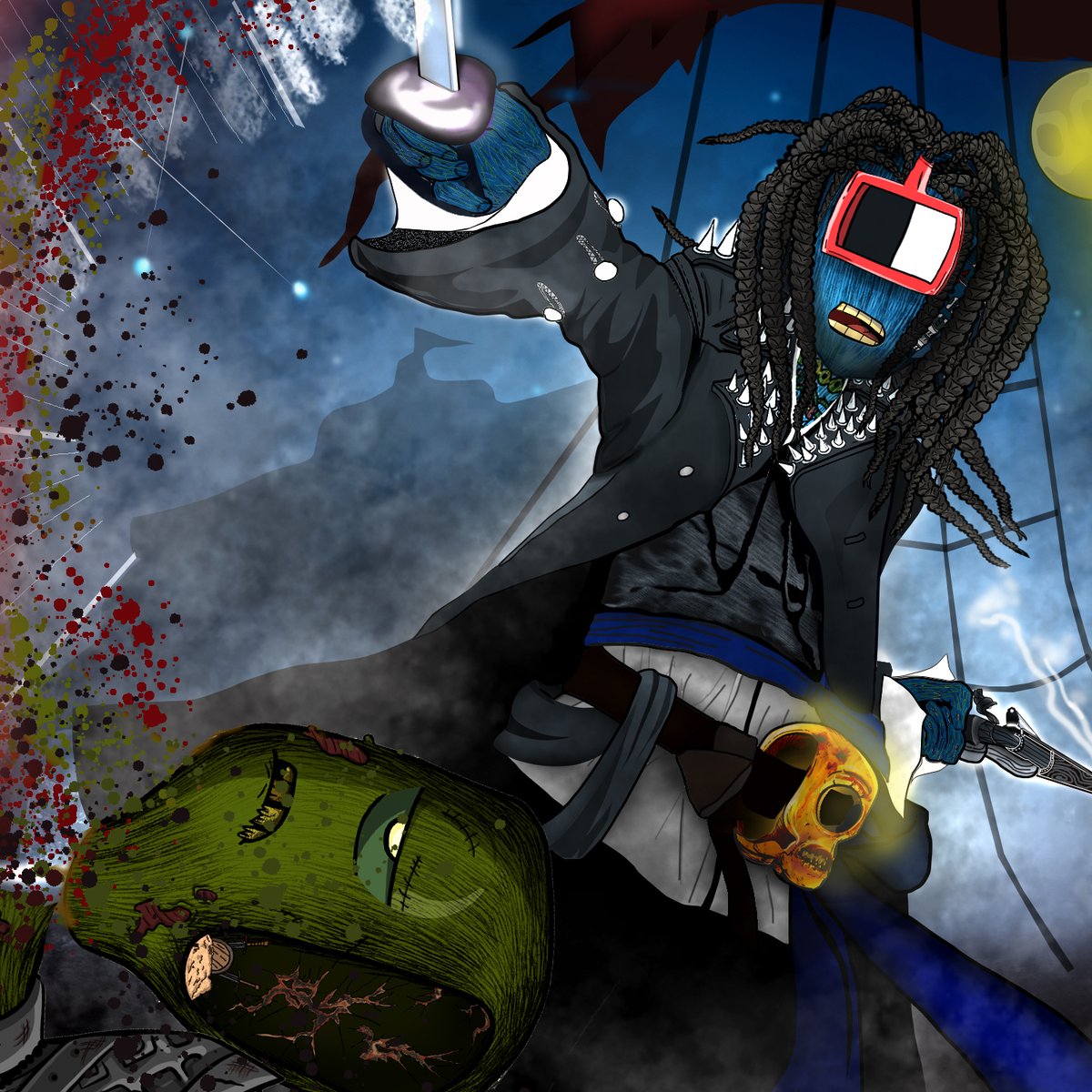 Alexornz's tweet photo. @KujiPepe @MindDoktor @NodeAliens @nonfungigal @Alienatic_F @keyrootss @MarianoLM5 @M00NYEP @Enkhmanal @Galxie_8 @tdubz707 they help aliens! oh so this zombie was wrongfully killed by mistake😪 IDK https://t.co/CyrkqKBMiC
