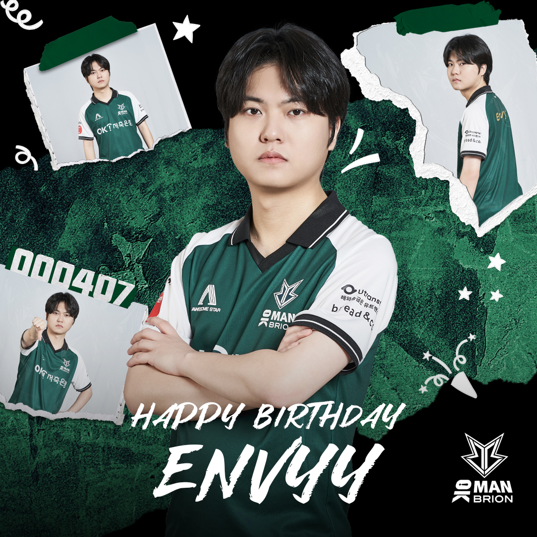 오늘은 OK저축은행 브리온 LCK 원딜 Envyy 이명준 선수의 생일입니다. 봄처럼 따뜻하고 포근한 엔비 선수의 생일을 모두 축하해 주세요! 🥳 ⠀ #HBD_BRO #HappyEnvyyday