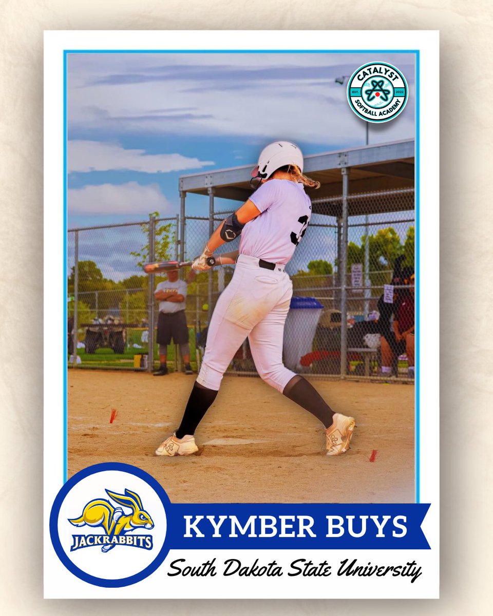 <a href="/CatalystSB_/">Catalyst Softball</a> 🤝 @gojackssb

🐇🐇🐇

ANOTHER BROOKINGS KID IS STAYING HOME! 🐰 Congratulations to our very own, Kymber Buys, on her verbal commitment to continue her education &amp; play Division I softball at South Dakota State University‼️

Brookings, SD🐱🔜 Brookings, SD🐇

⬇️⬇️⬇️
