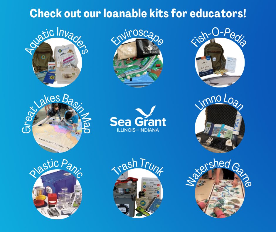 Whether it’s scientific equipment or educational kits, we have ready-to-use materials available for classroom or event use. These hands-on materials are free to borrow. Kit locations: IL: Chicago IN: West Lafayette, Crown Point, & Porter Reserve a kit today at the #linkinbio.