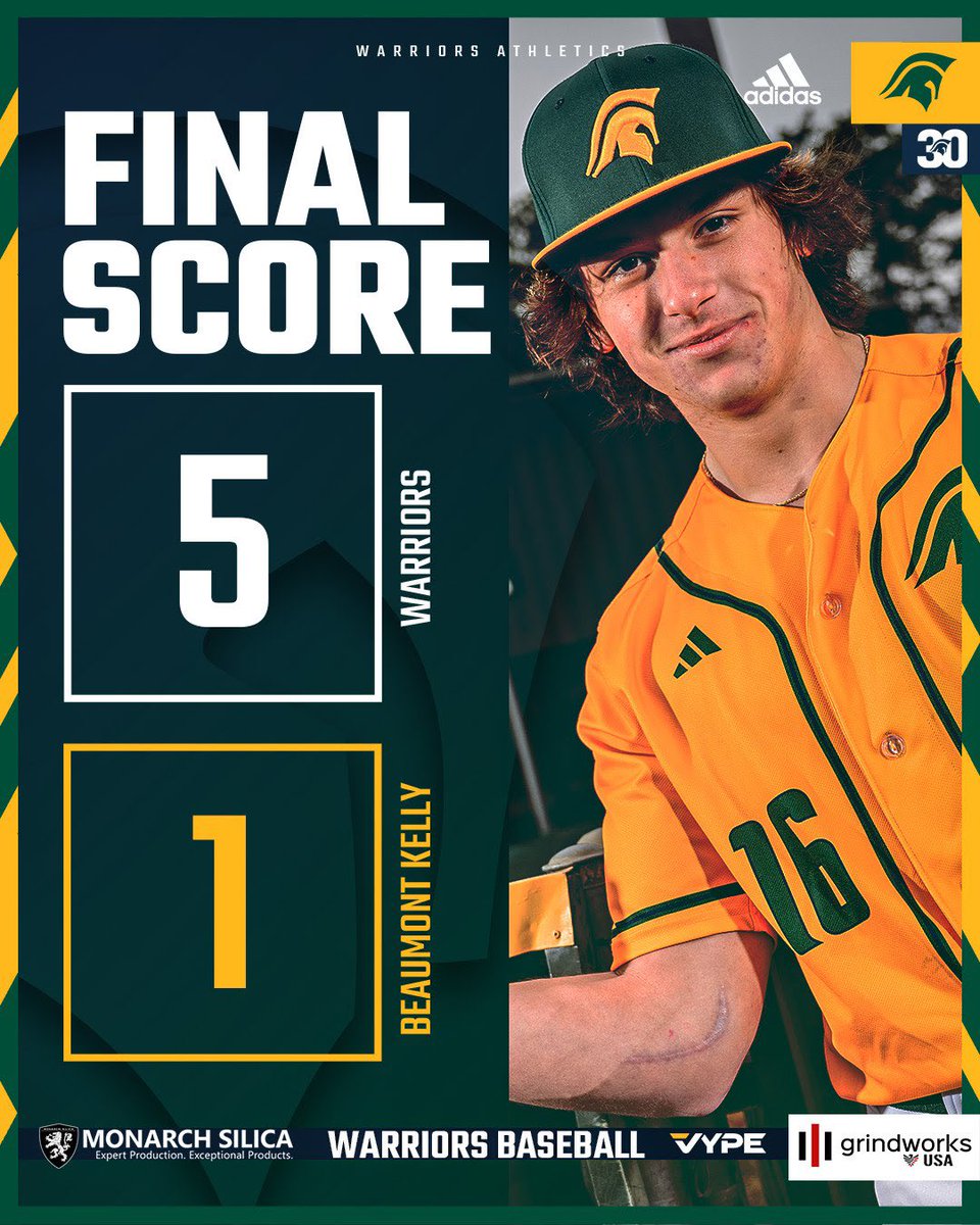 BaseballTwca's tweet photo. Warriors get a BIG win on the road. Back in action Friday. https://t.co/4PVk8VPrg5