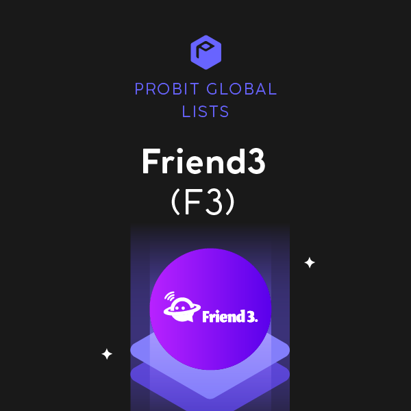 ✨@Friend3AI (F3) is on @ProBit_Exchange! 🟢 Deposits & Withdrawals OPEN 🔹 Trading Pairs: F3/USDT 🔹 D/W open: April 3, 2024, 4:00 UTC 🔹 Trading: April 4, 2024, 8:00 UTC 👉 Full details: probit.com/hc/10000004458… #ProBitGlobal #F3 #Newlisting #Defi