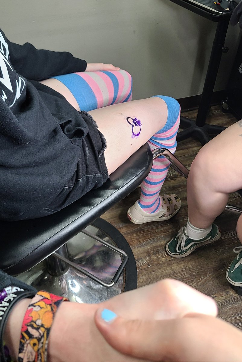 they held my hand when i got my first tattoo