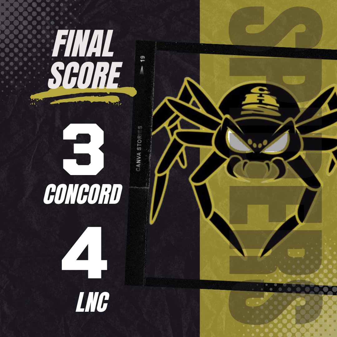 Great game until the end. Spiders resume conference play on Friday @ Northwest Cabarrus. #WeAreConcord #GoSpiders