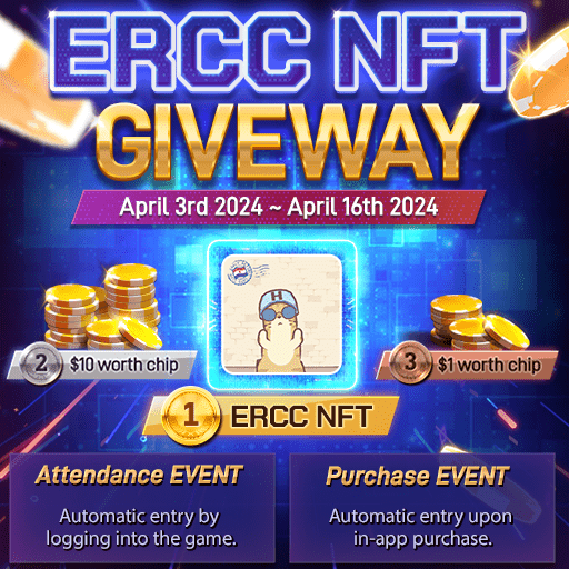 🎉 Exciting Gaming #EVENT Alert! 🎉 We're delighted to announce an electrifying gaming event with House of #Blakcjack, House of #Poker, and House of #slot ! Join us for a chance to win exclusive #ERCC #NFTs and value chips. Details below! 📌 Quick Info: Win ERCC NFTs and value…