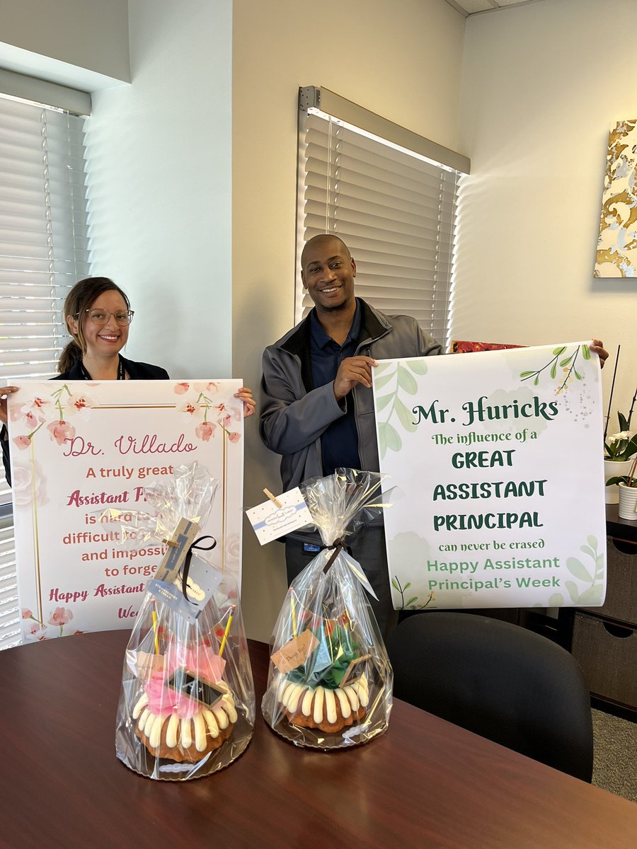 LindaTorresRan1's tweet photo. Happy Assistant Principals Week to this Dynamic Duo!!! Thanks for all you do!!! 💛💛💛@SchulzePanthers @MrHuricks @DoctoraVillado #APWeek2024 https://t.co/IrRIID2W1L