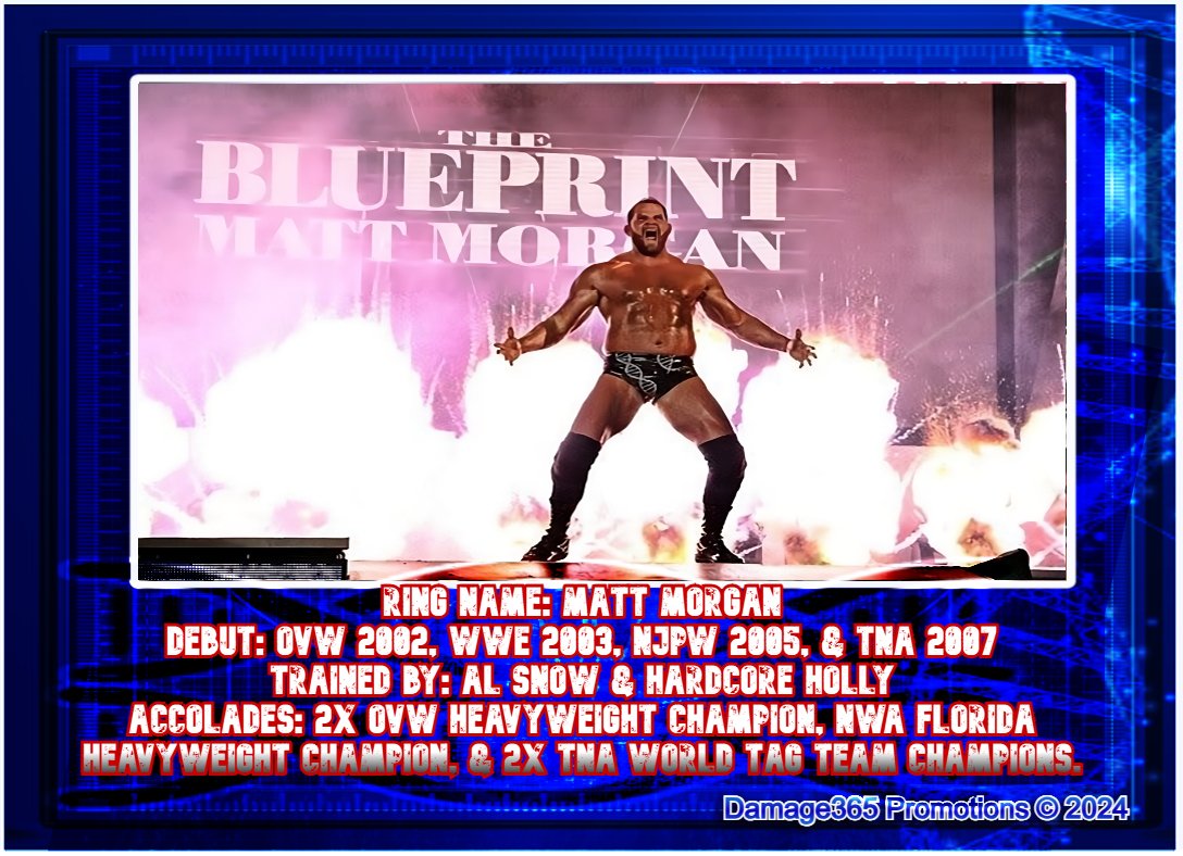 Hot off the Blue Prints! Custom Blueprint #MattMorgan $15ea signed! Will be making their debut at Glory Days GrappleCon!