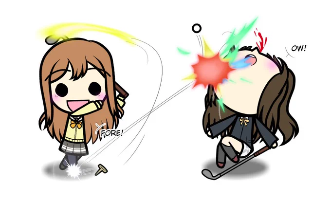 Maru's Month - Day 34maru plays golf with shizuku#桜坂しずく生誕祭2024 