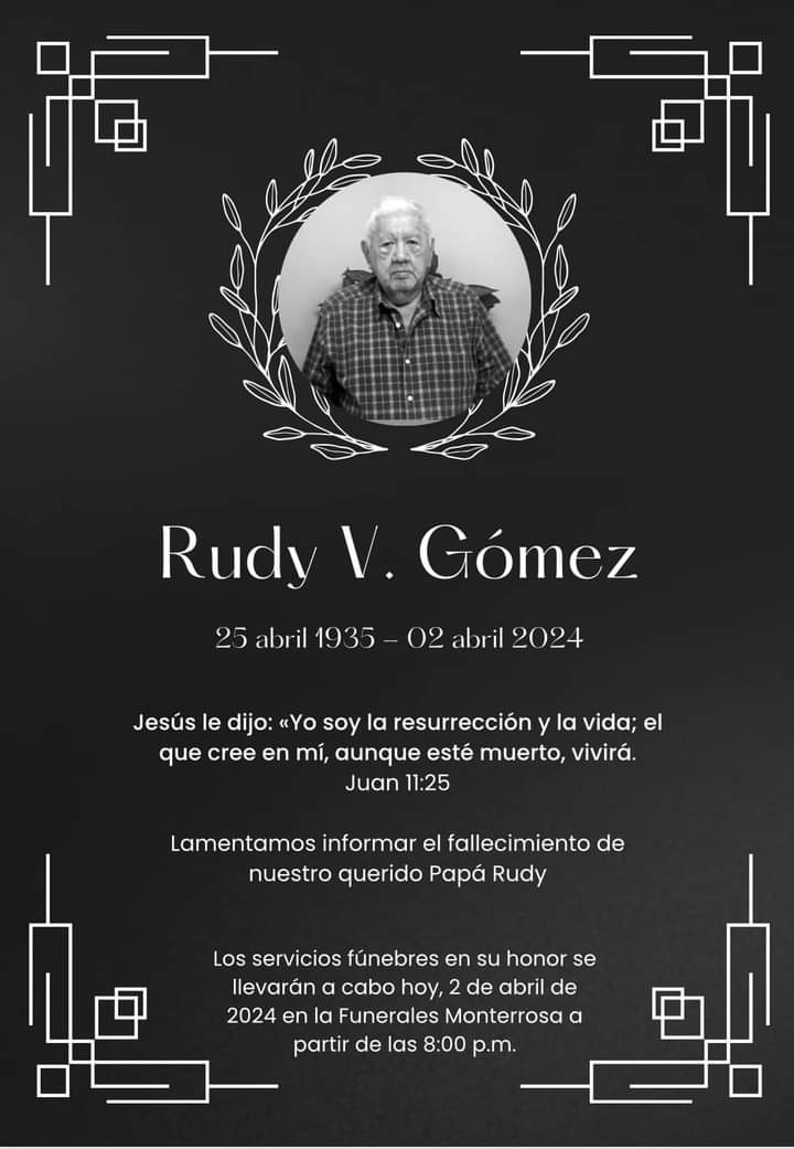 🔶La Familia #GANA, lamenta el fallecimiento del amado padre del Ing. Rodil Gomez, fundador de GANA y Coordinador del Equipo Electoral de GANA en el Dpto de La Paz. Dios le brinde consuelo a su amada familia. 🙏✨