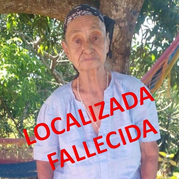 María Catalina Chávez Ortez, quien había DESAPARECIDO el 24MARZ2024 en caserio Babilonia, cantón San Felipe, Corinto, Morazán; fue encontrada fallecida ayer (01ABR2024) en una montaña de ese mismo cantón.