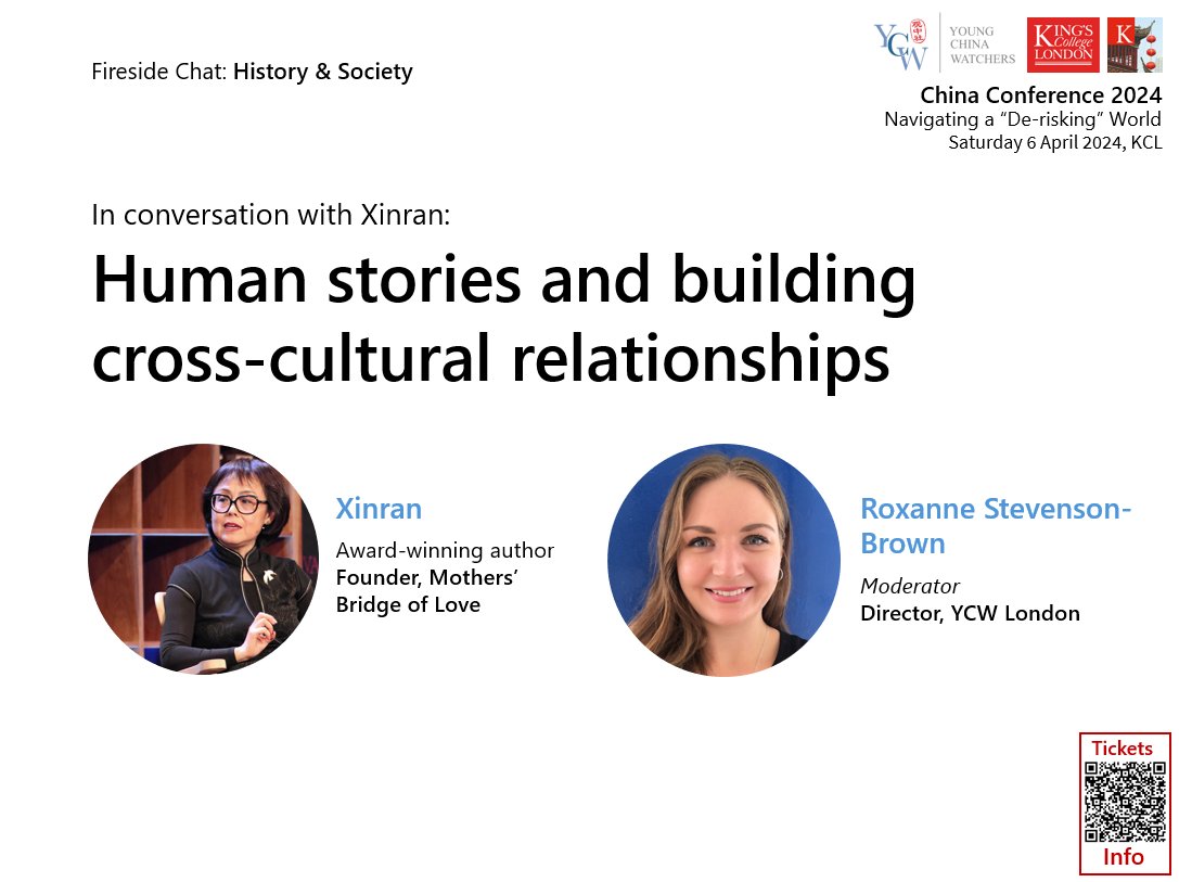 YoungChinaWatchers (@ycw_global) on Twitter photo YCW CHINA CONFERENCE 🌎 Amidst an era of de-risking with China, what are the implications for people and societies? Is there still space for bridge building? Join <a href="/roxanne_nhs/">Roxanne Stevenson-Brown</a> this Saturday at KCL to find out. Sign up here: eventbrite.co.uk/e/the-7th-ycw-… YCW CHINA CONFERENCE 🌎 Amidst an era of de-risking with China, what are the implications for people and societies? Is there still space for bridge building? Join <a href="/roxanne_nhs/">Roxanne Stevenson-Brown</a> this Saturday at KCL to find out. Sign up here: eventbrite.co.uk/e/the-7th-ycw-…