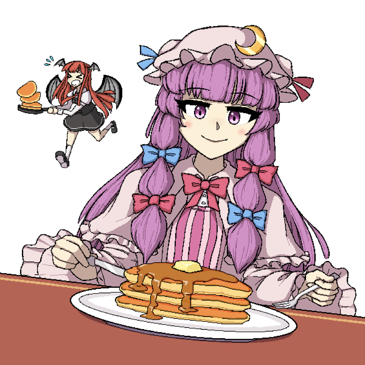 orange_king24's tweet photo. Pan ache Patchouli 🥞 #touhou https://t.co/iEijekY4Bu