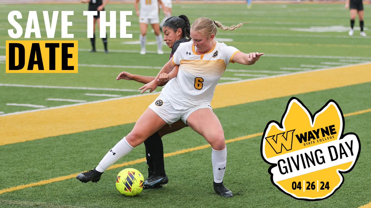 Leave an impact at Wayne State College. Make plans to support Women’s Soccer on WSC Giving Day - April 26.