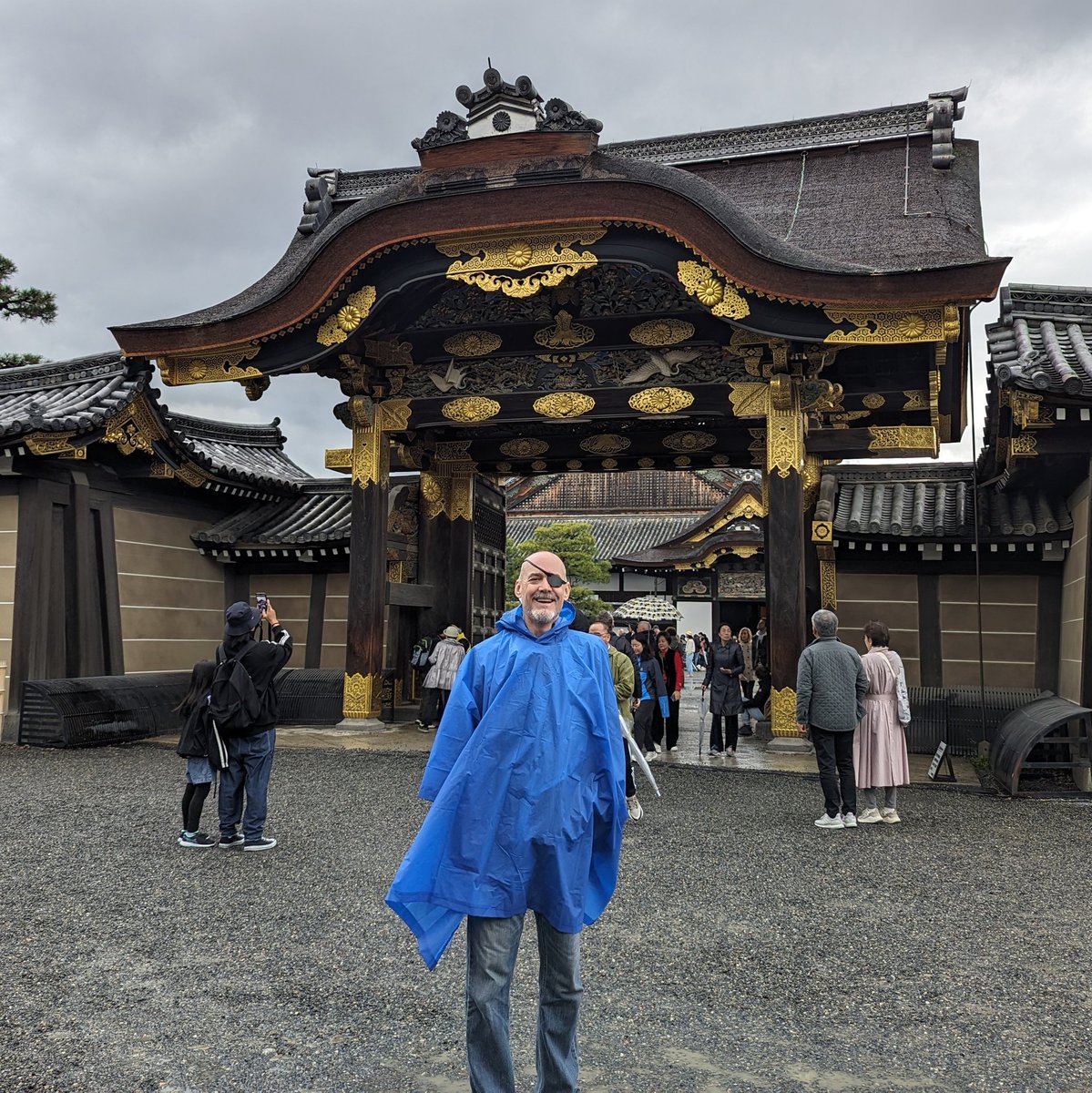 At Nijo Castle in Kyoto.
