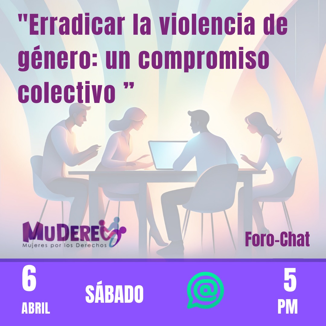 Únete a nuestro foro-chat sobre prevención de VBG ‍♀️‍♂️ Fecha: sábado 6 de abril ⏰ Hora: 5:00 pm Plataforma: WhatsApp ¿Cómo participar? 👉🏾Llenar el formulario de Google form, te enviamos el enlace a Whatsapp forms.gle/151LTyUBRC2HFZ… #NoMásViolencia