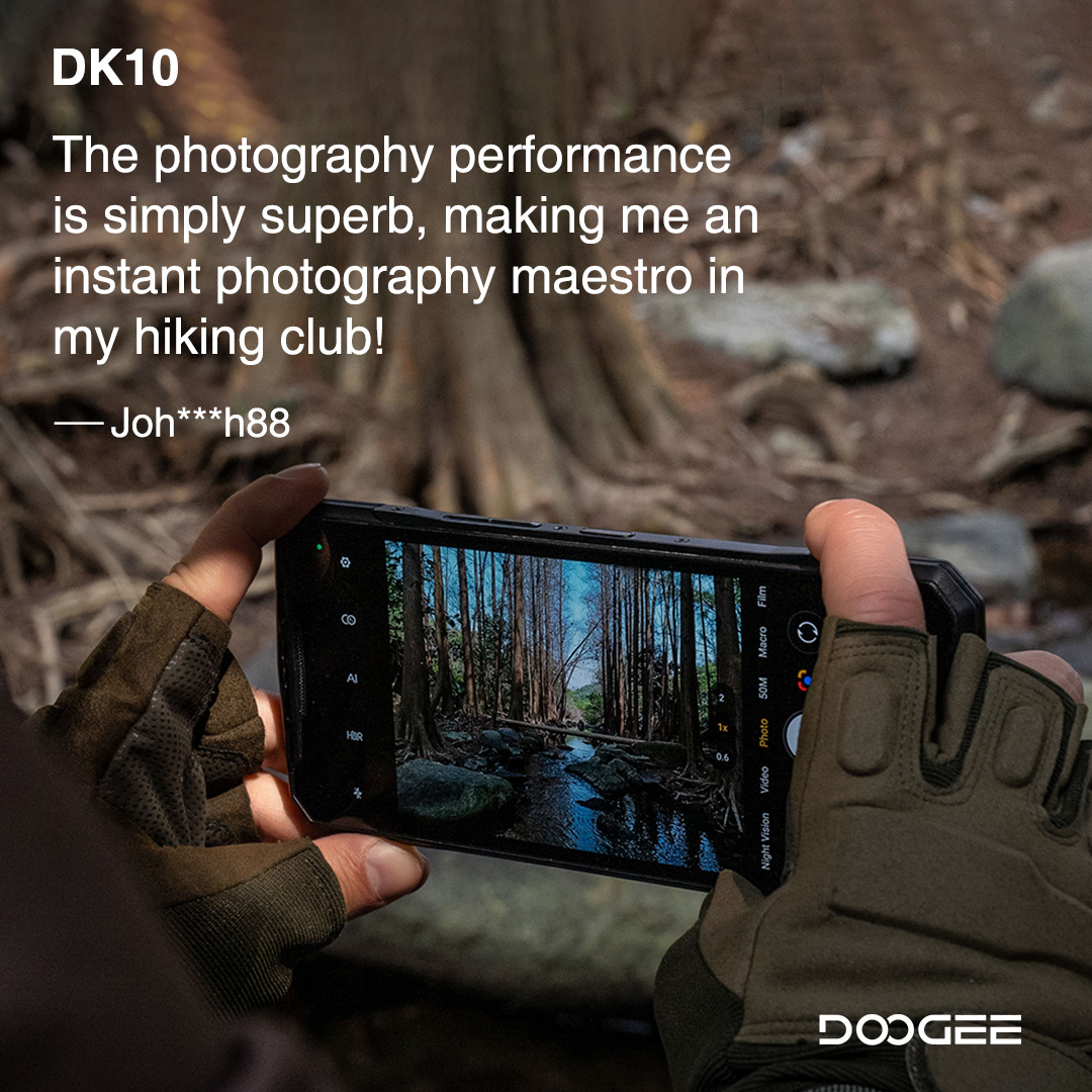 We hear your desire to take great photos on the go! With #DoogeeDK10, it's no longer difficult to become a master photographer! 📸🤩

Learn more: bit.ly/3xaJWVj