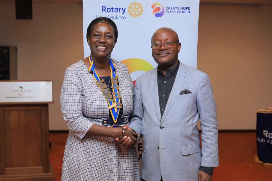 A photo moment with my celebrated Hope Creator President Edith kakuba after fellowship last evening. I'm very proud of her because of her purposeful leadership.