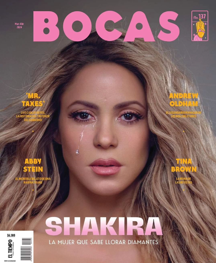 .@Shakira también es la portada para <a href="/RevistaBOCAS/">Revista BOCAS</a>  en el mes de abril !!!